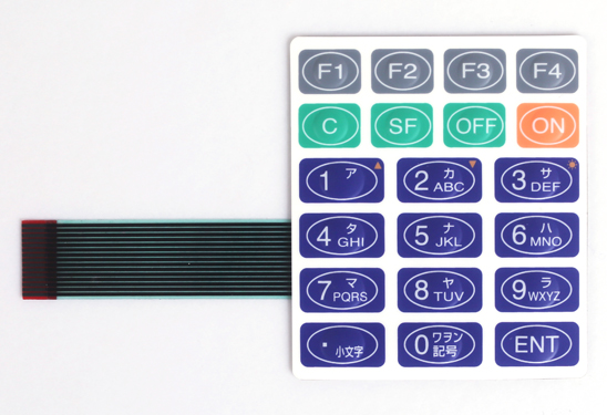 Interruptor de membrana estándar con relieve táctil de Jianwei
